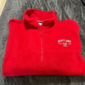 TSi Sportswear University of‎ Maryland Pullover Quarter  Zip Fleece